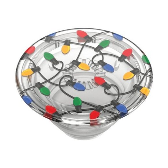 PopSockets Reusable Phone Grip & Stand With Festive Holiday Lights Design - Picture 1 of 7
